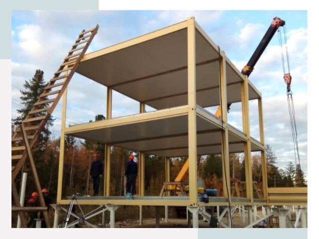 Строительство модульных здания Инта