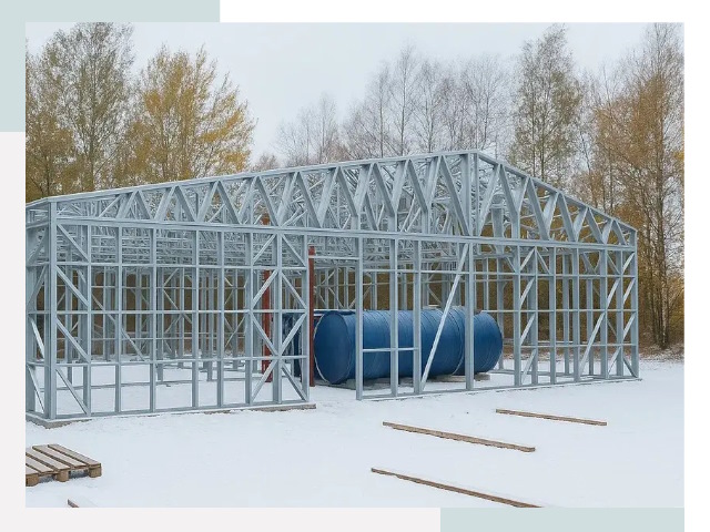 Металлические ангары в Инте