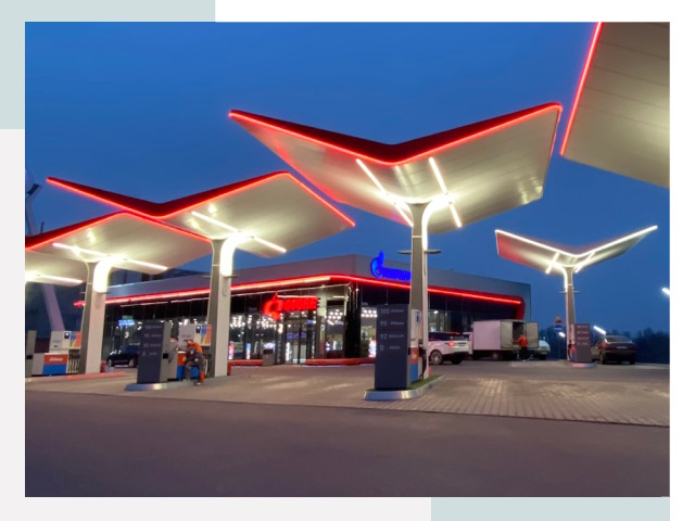 Навесы для АЗС в Инте