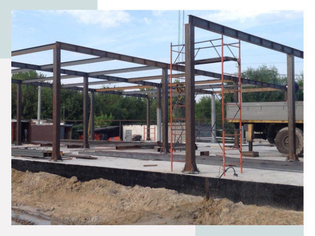 Фундамент для ангаров в Инте